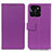 Funda de Cuero Cartera con Soporte Carcasa M08L para Huawei Honor X6a Morado