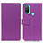 Funda de Cuero Cartera con Soporte Carcasa M08L para Motorola Moto E30 Morado