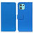 Funda de Cuero Cartera con Soporte Carcasa M08L para Motorola Moto Edge 20 Lite 5G Azul