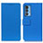 Funda de Cuero Cartera con Soporte Carcasa M08L para Motorola Moto Edge 20 Pro 5G Azul