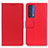 Funda de Cuero Cartera con Soporte Carcasa M08L para Motorola Moto Edge (2021) 5G Rojo