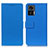 Funda de Cuero Cartera con Soporte Carcasa M08L para Motorola Moto Edge 30 Lite 5G Azul