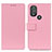 Funda de Cuero Cartera con Soporte Carcasa M08L para Motorola Moto G Play (2023) Rosa