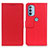 Funda de Cuero Cartera con Soporte Carcasa M08L para Motorola Moto G31 Rojo