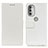 Funda de Cuero Cartera con Soporte Carcasa M08L para Motorola Moto G51 5G Blanco