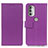 Funda de Cuero Cartera con Soporte Carcasa M08L para Motorola Moto G51 5G Morado