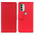 Funda de Cuero Cartera con Soporte Carcasa M08L para Motorola Moto G51 5G Rojo