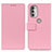 Funda de Cuero Cartera con Soporte Carcasa M08L para Motorola Moto G51 5G Rosa