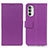 Funda de Cuero Cartera con Soporte Carcasa M08L para Motorola Moto G71s 5G Morado