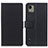 Funda de Cuero Cartera con Soporte Carcasa M08L para Nokia C110 Negro