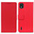 Funda de Cuero Cartera con Soporte Carcasa M08L para Nokia C2 2nd Edition Rojo