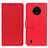 Funda de Cuero Cartera con Soporte Carcasa M08L para Nokia C200 Rojo