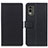 Funda de Cuero Cartera con Soporte Carcasa M08L para Nokia C32 Negro