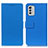 Funda de Cuero Cartera con Soporte Carcasa M08L para Nokia G60 5G Azul