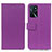 Funda de Cuero Cartera con Soporte Carcasa M08L para Oppo A16 Morado