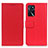 Funda de Cuero Cartera con Soporte Carcasa M08L para Oppo A16 Rojo