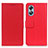 Funda de Cuero Cartera con Soporte Carcasa M08L para Oppo A17 Rojo