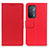 Funda de Cuero Cartera con Soporte Carcasa M08L para Oppo A54 5G Rojo