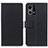 Funda de Cuero Cartera con Soporte Carcasa M08L para Oppo F21s Pro 4G Negro