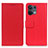 Funda de Cuero Cartera con Soporte Carcasa M08L para Oppo Reno9 5G Rojo