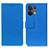 Funda de Cuero Cartera con Soporte Carcasa M08L para Oppo Reno9 Pro+ Plus 5G Azul