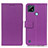 Funda de Cuero Cartera con Soporte Carcasa M08L para Realme C21 Morado