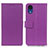 Funda de Cuero Cartera con Soporte Carcasa M08L para Samsung Galaxy A03 Core Morado