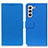 Funda de Cuero Cartera con Soporte Carcasa M08L para Samsung Galaxy S21 FE 5G Azul