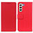 Funda de Cuero Cartera con Soporte Carcasa M08L para Samsung Galaxy S21 FE 5G Rojo
