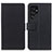 Funda de Cuero Cartera con Soporte Carcasa M08L para Samsung Galaxy S21 Ultra 5G Negro