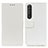 Funda de Cuero Cartera con Soporte Carcasa M08L para Sony Xperia 1 III Blanco