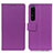 Funda de Cuero Cartera con Soporte Carcasa M08L para Sony Xperia 1 IV SO-51C Morado