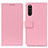 Funda de Cuero Cartera con Soporte Carcasa M08L para Sony Xperia 10 III Lite Rosa