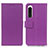 Funda de Cuero Cartera con Soporte Carcasa M08L para Sony Xperia 5 IV Morado