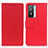 Funda de Cuero Cartera con Soporte Carcasa M08L para Vivo Y74s 5G Rojo