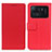 Funda de Cuero Cartera con Soporte Carcasa M08L para Xiaomi Mi 11 Ultra 5G Rojo