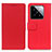 Funda de Cuero Cartera con Soporte Carcasa M08L para Xiaomi Mi 14 5G Rojo