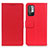 Funda de Cuero Cartera con Soporte Carcasa M08L para Xiaomi POCO M3 Pro 5G Rojo