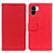 Funda de Cuero Cartera con Soporte Carcasa M08L para Xiaomi Redmi A1 Rojo