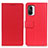 Funda de Cuero Cartera con Soporte Carcasa M08L para Xiaomi Redmi K40 Pro+ Plus 5G Rojo