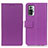 Funda de Cuero Cartera con Soporte Carcasa M08L para Xiaomi Redmi Note 10 Pro 4G Morado