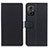 Funda de Cuero Cartera con Soporte Carcasa M08L para Xiaomi Redmi Note 11R 5G Negro