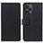 Funda de Cuero Cartera con Soporte Carcasa M08L para Xiaomi Redmi Note 12 Turbo 5G Negro