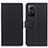 Funda de Cuero Cartera con Soporte Carcasa M08L para Xiaomi Redmi Note 12S Negro