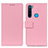 Funda de Cuero Cartera con Soporte Carcasa M08L para Xiaomi Redmi Note 8 (2021) Rosa