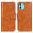 Funda de Cuero Cartera con Soporte Carcasa M09L para Motorola Moto Edge 20 Lite 5G Marron