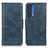 Funda de Cuero Cartera con Soporte Carcasa M09L para Motorola Moto Edge (2021) 5G Azul