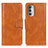 Funda de Cuero Cartera con Soporte Carcasa M09L para Motorola Moto G Stylus (2022) 4G Marron