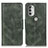 Funda de Cuero Cartera con Soporte Carcasa M09L para Motorola Moto G51 5G Verde