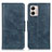 Funda de Cuero Cartera con Soporte Carcasa M09L para Motorola Moto G53 5G Azul